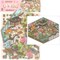 Peach Blossom Cat Party Stickers, Isometric Sticker Scene, Adorabilities